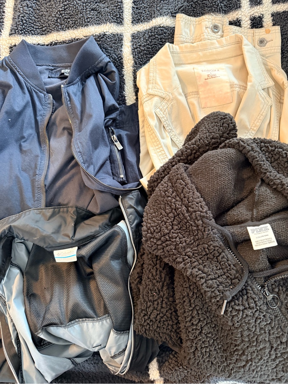 Four Women’s Jackets - PINK Victoria's Secret, Columbia and others